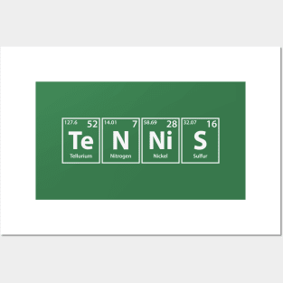 Tennis (Te-N-Ni-S) Periodic Elements Spelling Posters and Art